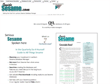 Tablet Screenshot of insidesesame.com